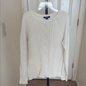 Chaps Women's Cream Sweater